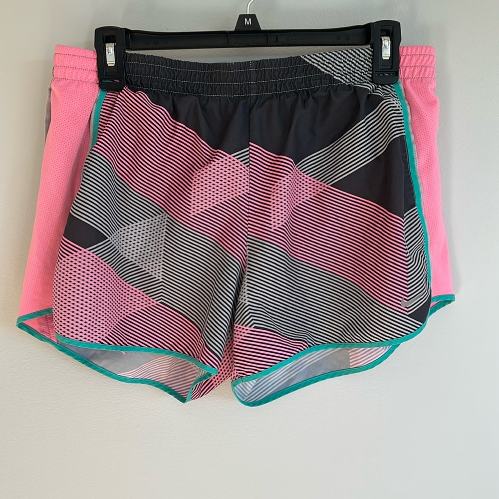 Nike dri-fit pink patterned athletic shorts